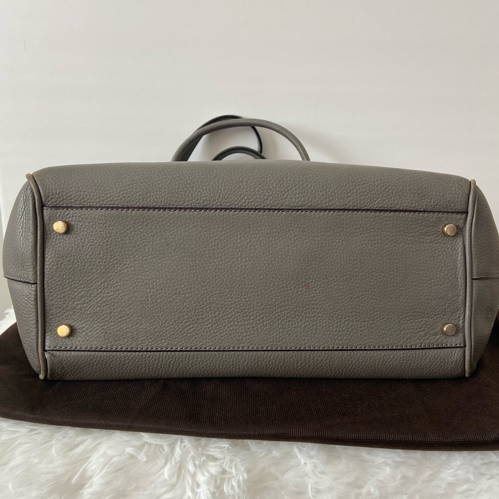 SOLD - KATE SPADE MULBERRY STREET LEIGHANN SATCHEL WITH SHOULDER STRAP - GRAY - Picture 4 of 13
